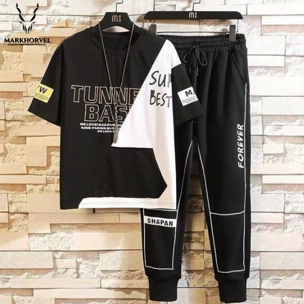 Buy Black Printed Track Suit in Pakistan