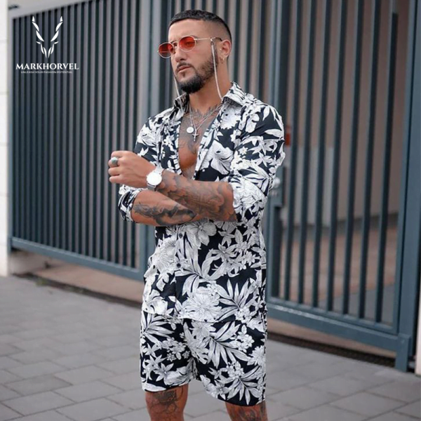 Summer Printed Short Tracksuit for Men in Pakistan